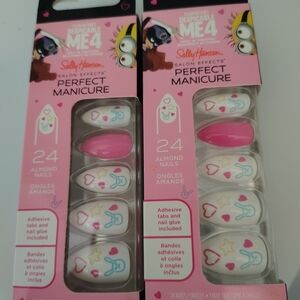 Sally Hansen Despicable Me 3‎ Press-On Nails - Pink and White